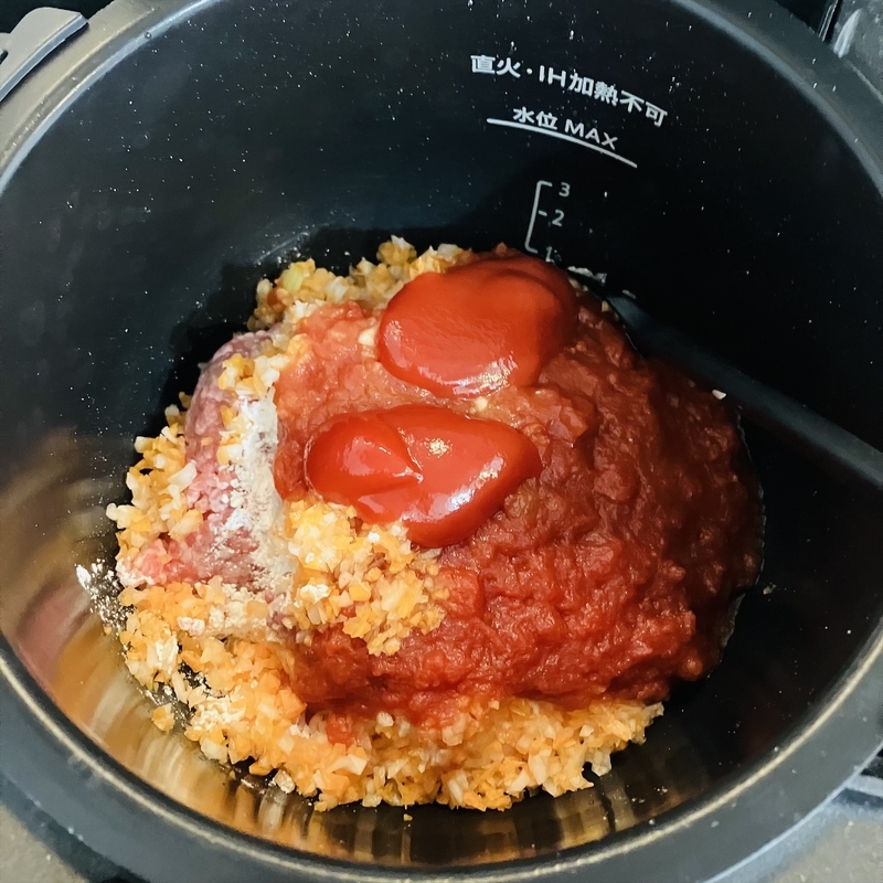 ホットクック トマト缶で作る 無水ミートソース 作り置き可 - ゆるく