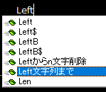 Leftの選択肢