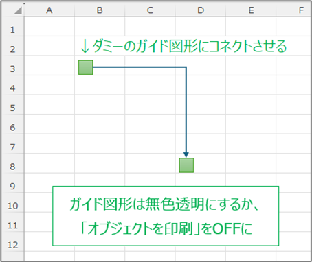ガイド図形を利用したL字コネクタ