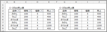 サンプルシート