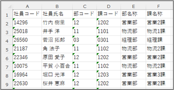 社員データ