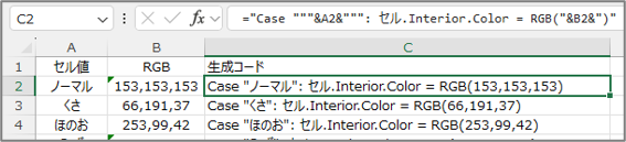 コード生成シート