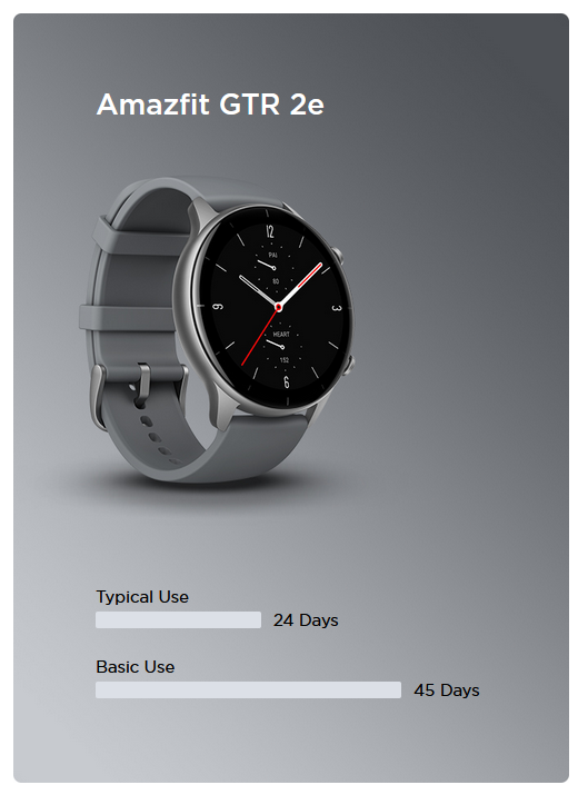 Amazfit GTR 2e 希少なグレー色　スマートウォッチ　初期化済 Amazfit GTR 2e 希少なグレー色 スマートウォッチ 初期化済