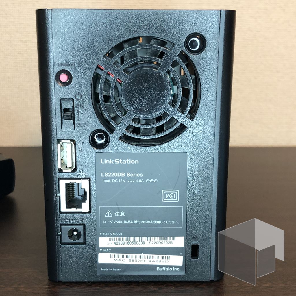 LinkStation LS220DBの抜け殻にHDDを挿してファームウェアを入れた話