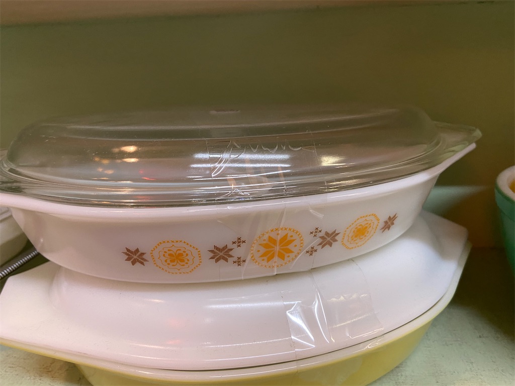 PYREX オールドパイレックス　キャセロール　 スノーフレーク　3点セット PYREX オールドパイレックス キャセロール スノーフレーク 3点セット