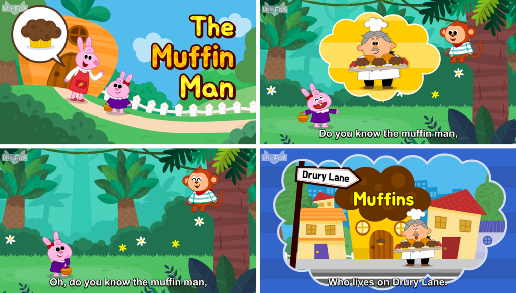 童謡 The Muffin Man - マフィン売りのおじさん - Little Fox 公式ブログ