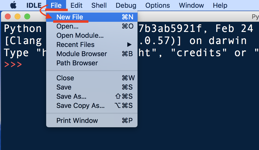 Python・IDLE・エディタウィンドウに直接コードを書く1