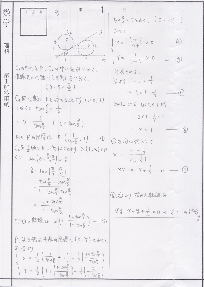 2019年度 第1回東大実戦 理系数学 - 強者の翼ではない