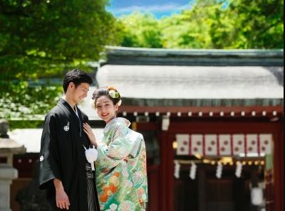 神前式による結婚式