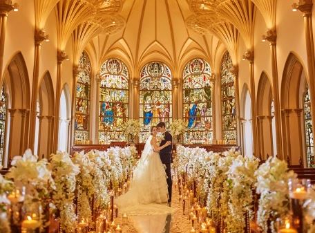 キリスト教式による結婚式