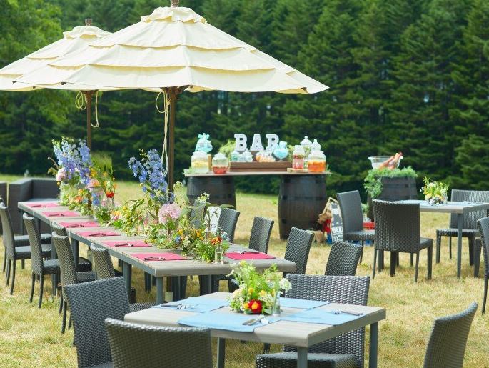 富良野で少人数の結婚式におすすめのイルムの丘のガーデンウェディング