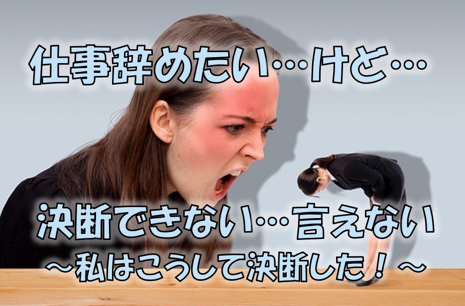 仕事辞めたい けど 決断できない 言えない 私はこうして決断した 空から降りて
