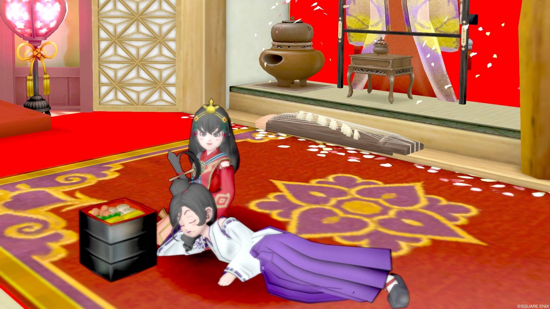 桜舞う和風庭園 ドラクエ10 るなめりのゆるっとドラクエライフ