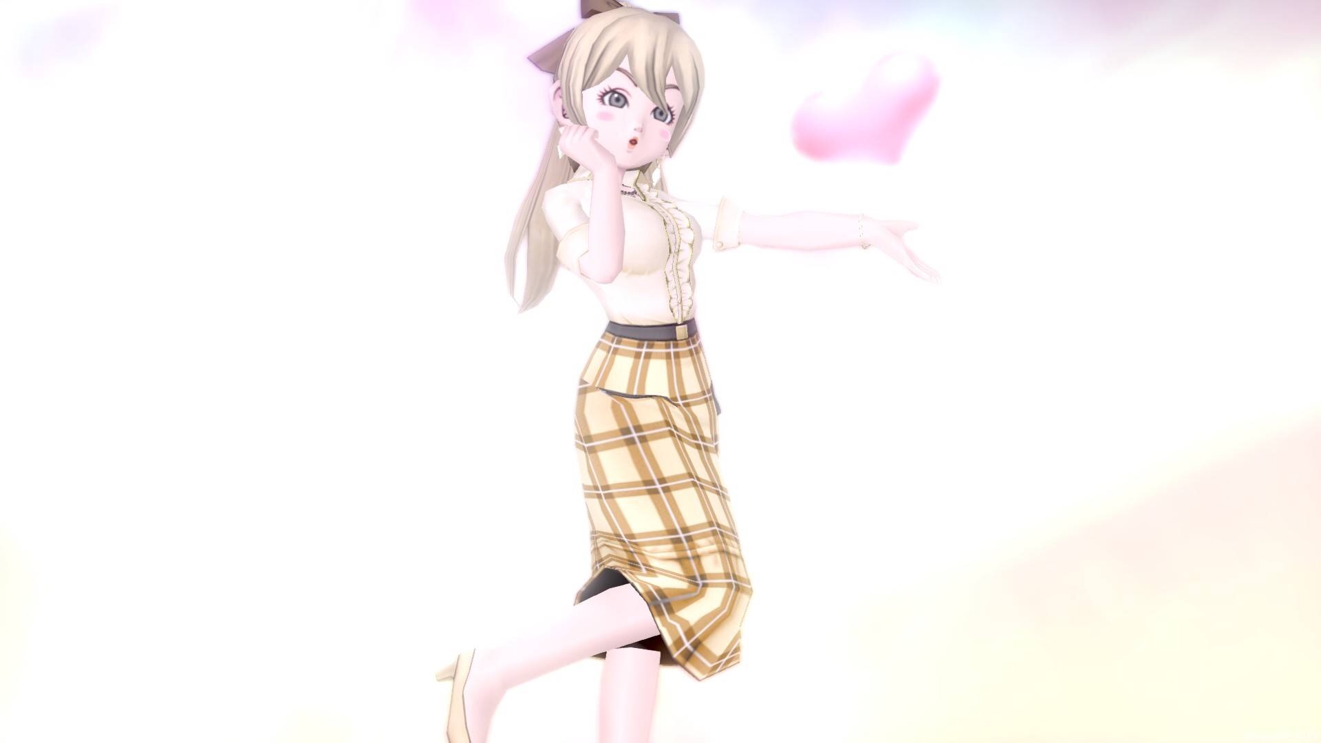 タータンドレス下 で春先のちょこっと背伸びドレア ドラクエ10 るなめりのゆるっとドラクエライフ