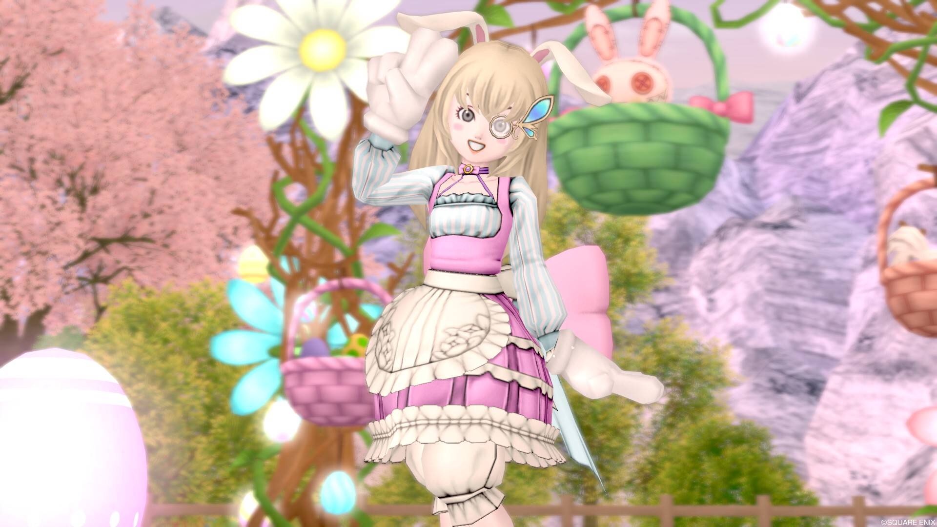 蝶のモノクル Getしました 春イベント キミとランラン春まつり２ ドラクエ10 るなめりのゆるっとドラクエライフ