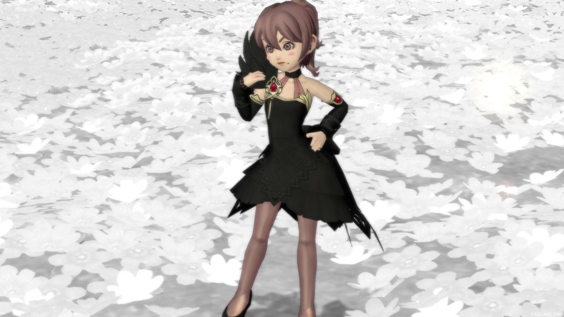 Ver5 5新防具 妖炎魔女のドレス上 で ブラックスワン ドレア ドラクエ10 るなめりのゆるっとドラクエライフ