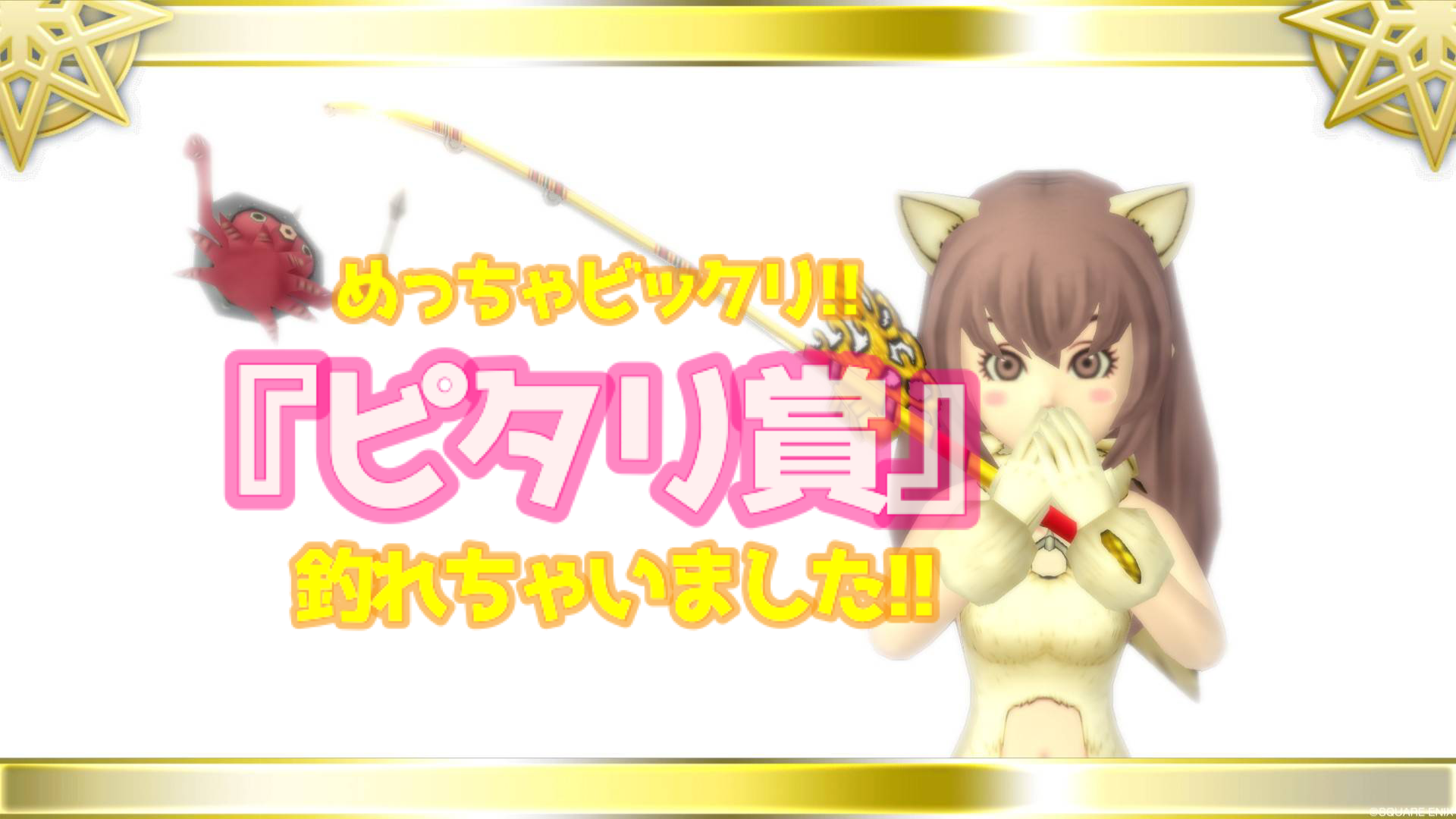 めっちゃビックリ ピタリ賞 釣れちゃいました ドラクエ10 るなめりのゆるっとドラクエライフ
