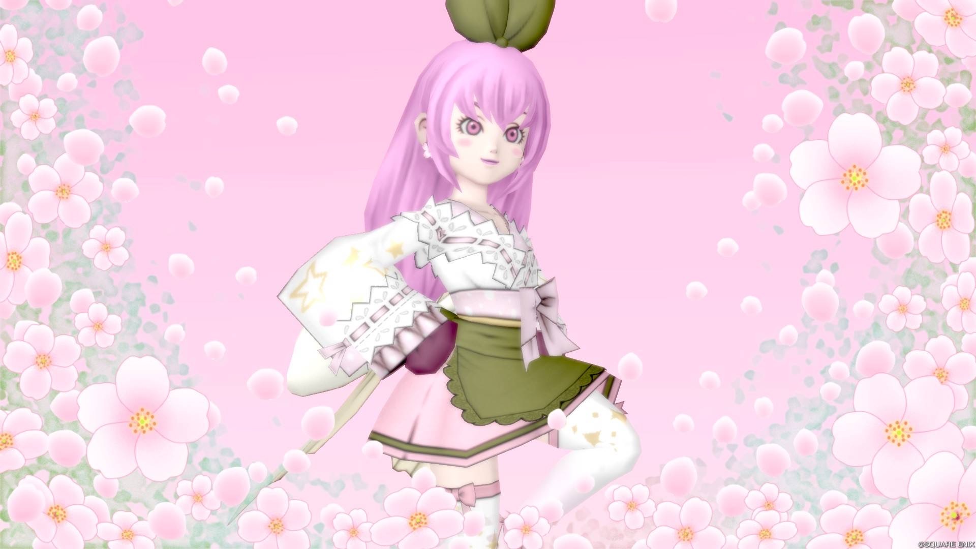 ピンク髪にあわせて【桜餅】 - 【ドラクエ10】るなめりのゆるっと