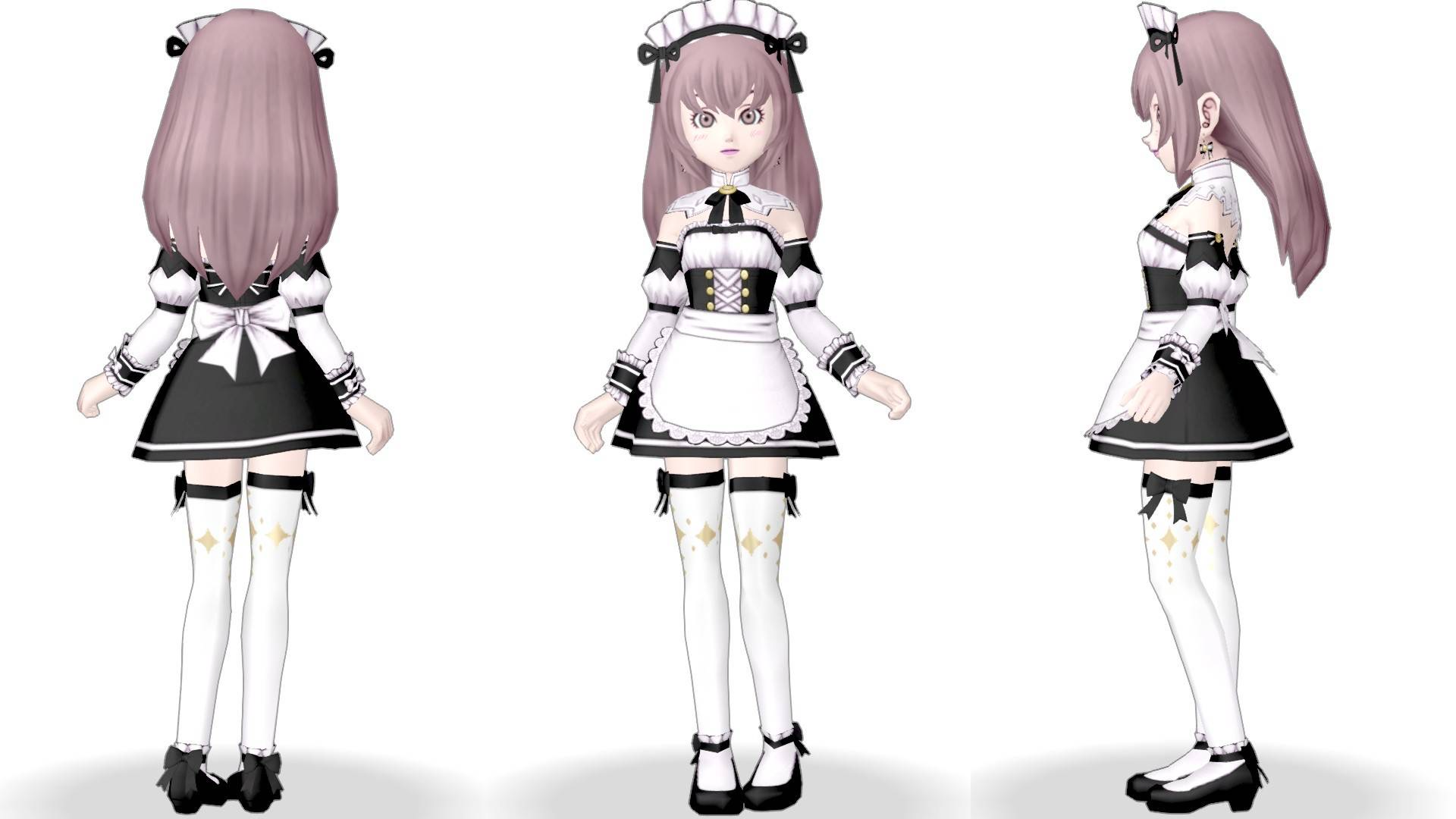 リボンスターの服上』で【フレンチメイド】 - 【ドラクエ10】るなめり