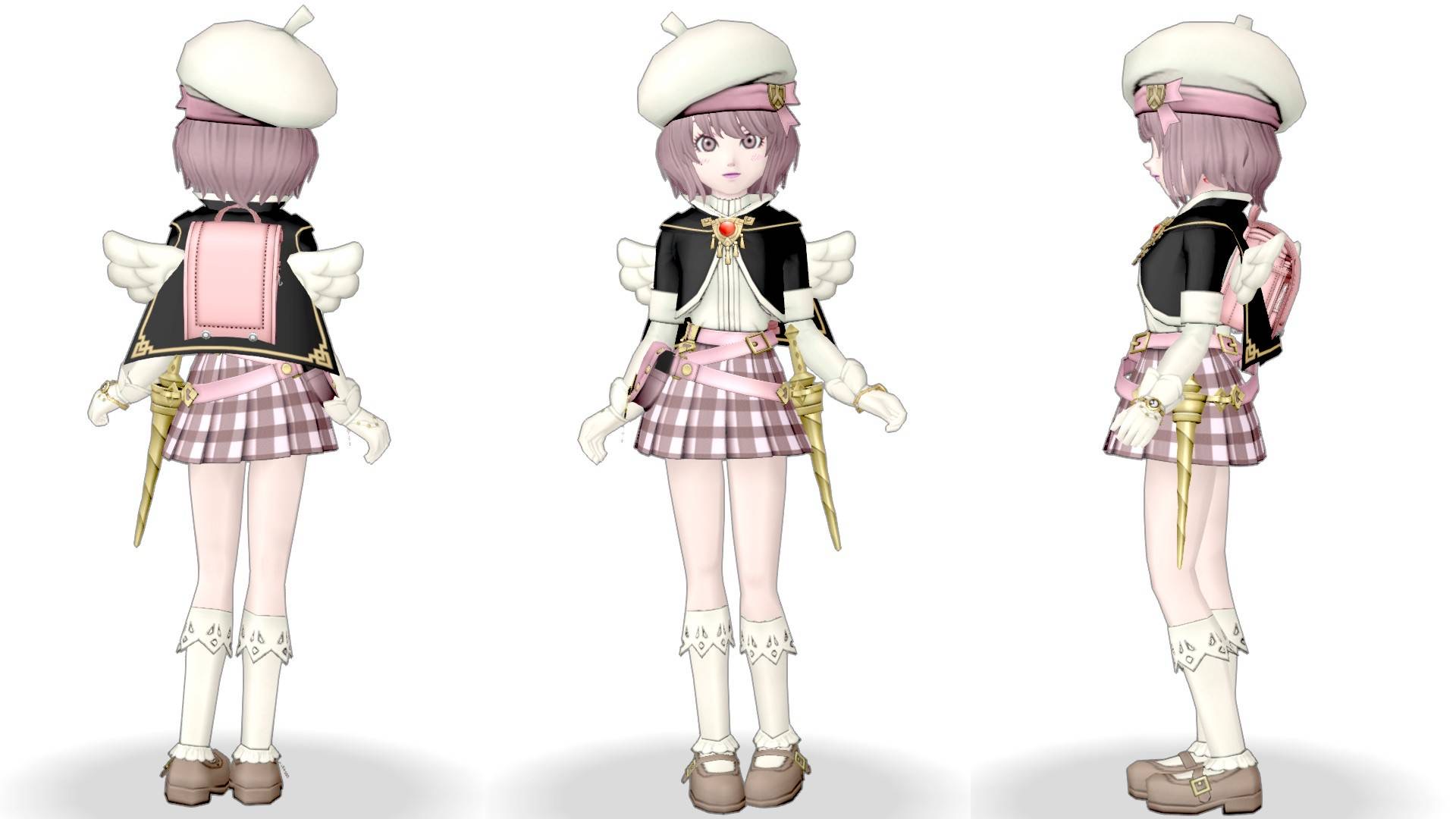 魔法学園のスカート』『ランドセル・桃』で【魔法学園初等部】ドレア
