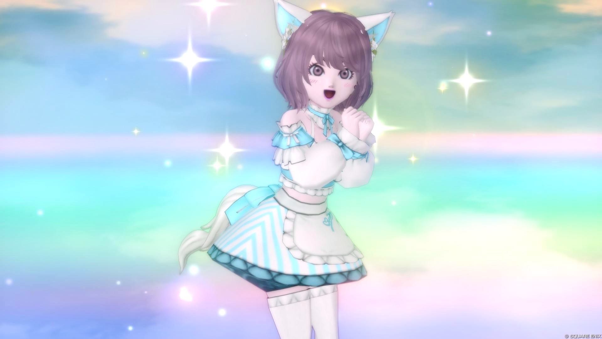 ウマしっぽ・リボン』『ドレッシーサマー上』で【猫耳メイドちゃん