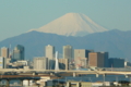 羽田空港から富士山がきれいです