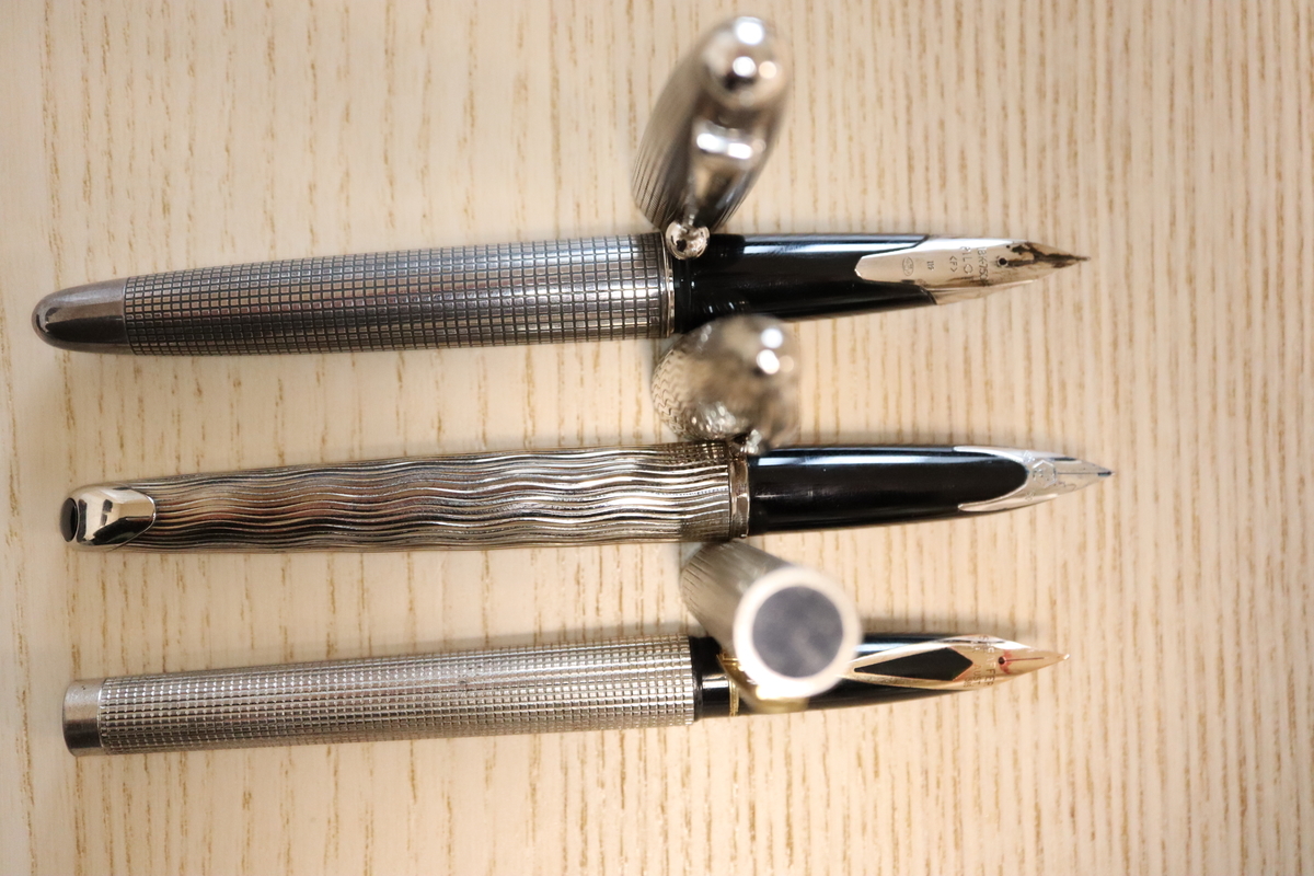 Carene DX Silver Chiesel 銀の可憐な万年筆──カレンDXシルバー