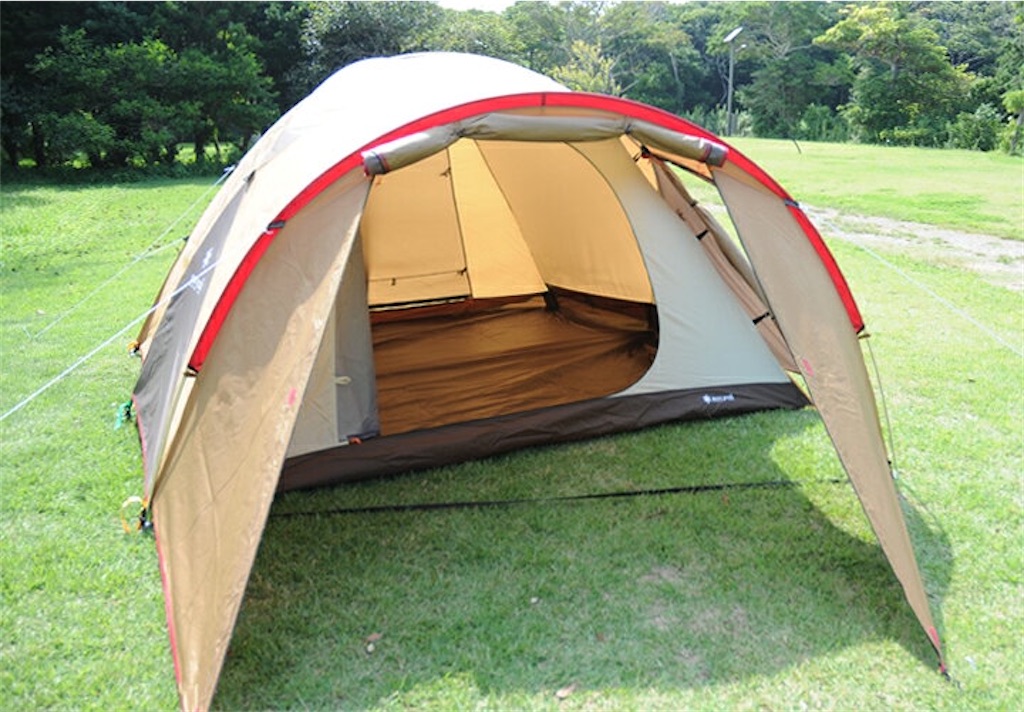 アメニティドームLのグランドシート代用はロゴスがジャストサイズ