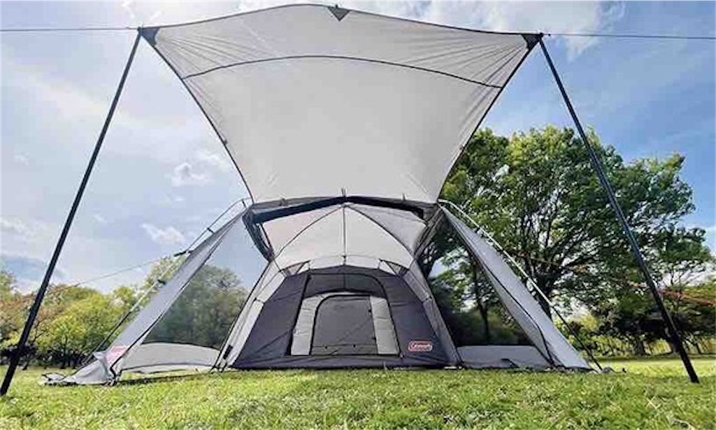 検証】コールマンのスクリーンキャノピータープに連結は必要なし