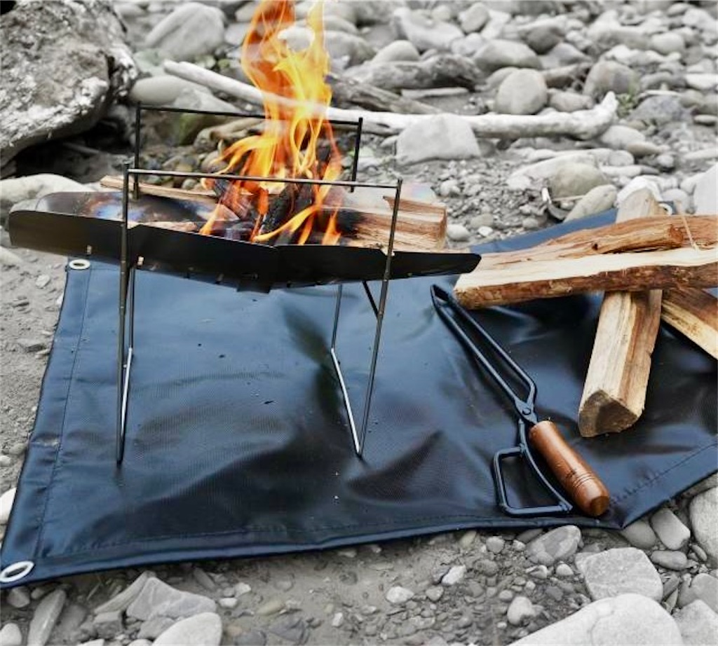 ピコグリル398＆ZENキャンプ/焚き火シート（スパッタシート）50×50cm
