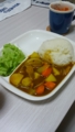 チキンカレーとミネストローネ