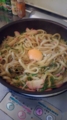 ネギ薫る焼きうどん