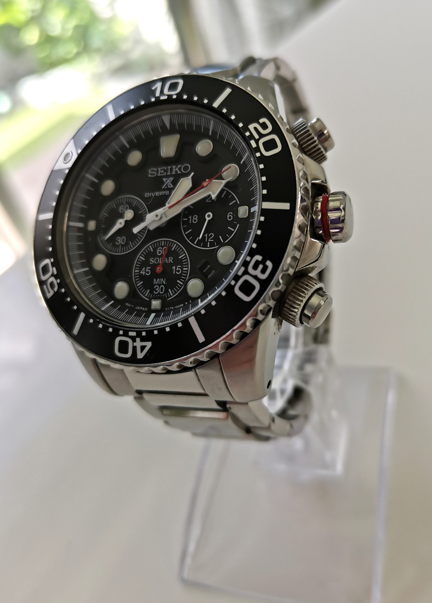 SEIKO SSC015P1 クロノグラフ ダイバーズ 】ソーラー電池式の