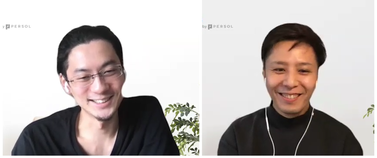 カスタマー企画統括部 ブランドコミュニケーション部 クリエイティブグループ 市橋と佐藤の写真