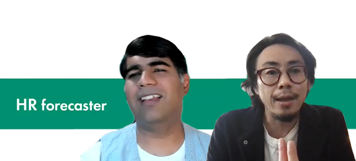 HR forecasterプロジェクトメンバー ヴィクラムと石川の写真