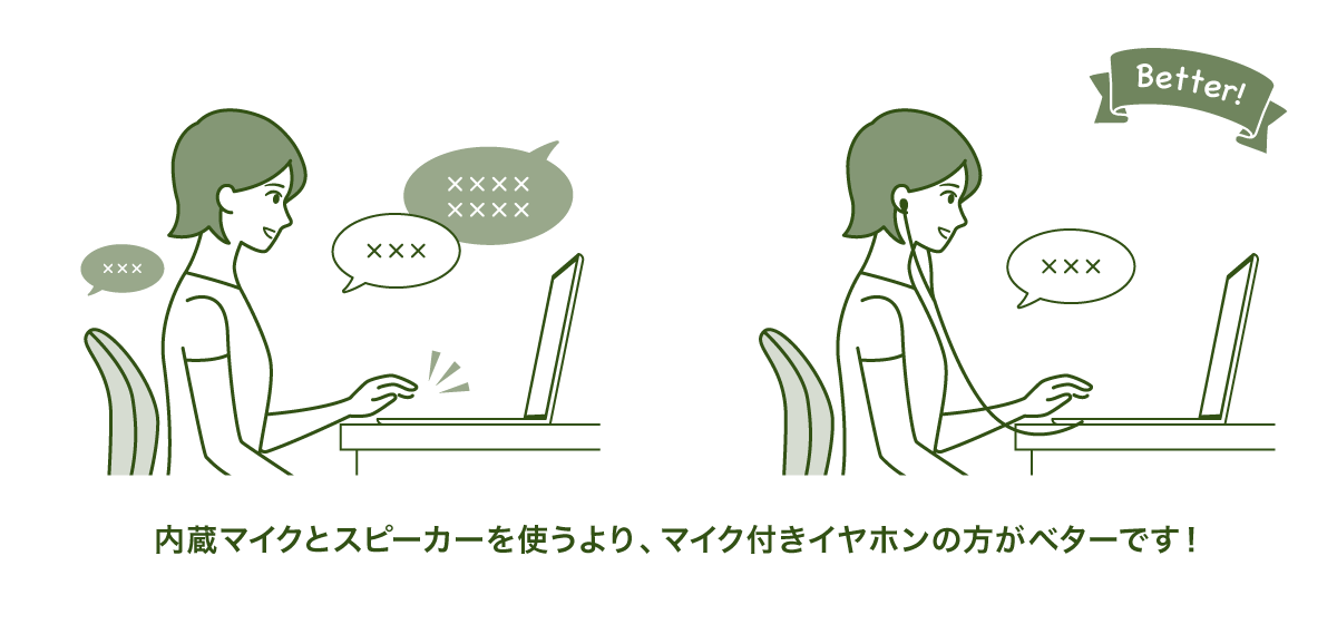 マイク付きイヤフォン利用状況の画像