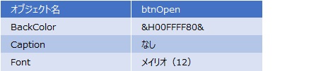 ボタンの設定