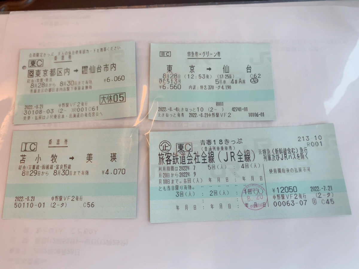 旅の初めは「仙台ひたち」〜25年ぶりの北海道・1 - 基本は日帰り・ご