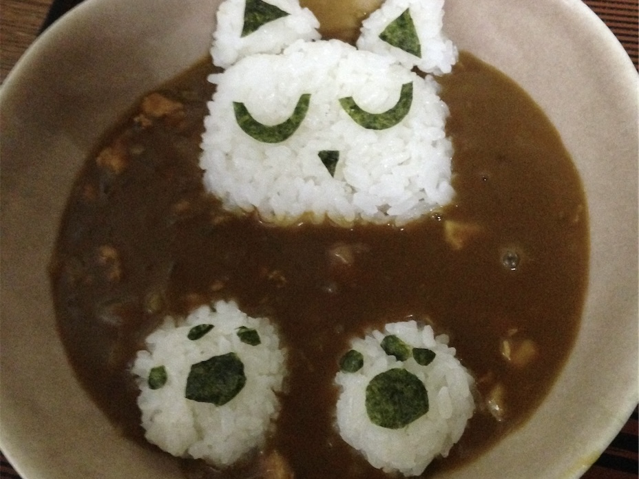 手作りデコカレーの写真
