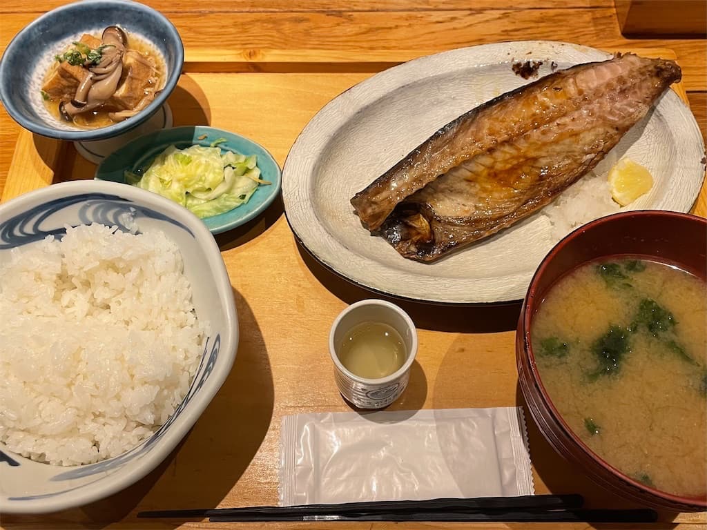いまがわ食堂のとろさばの干物焼き定食の写真