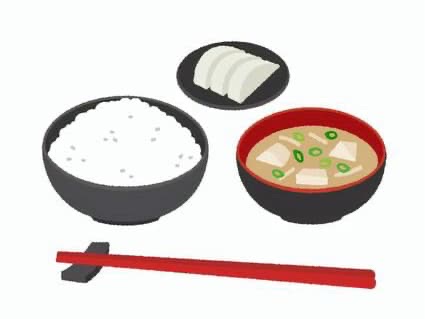 一汁一菜のイラスト画像