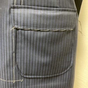 ポケットストライプ柄あわせ