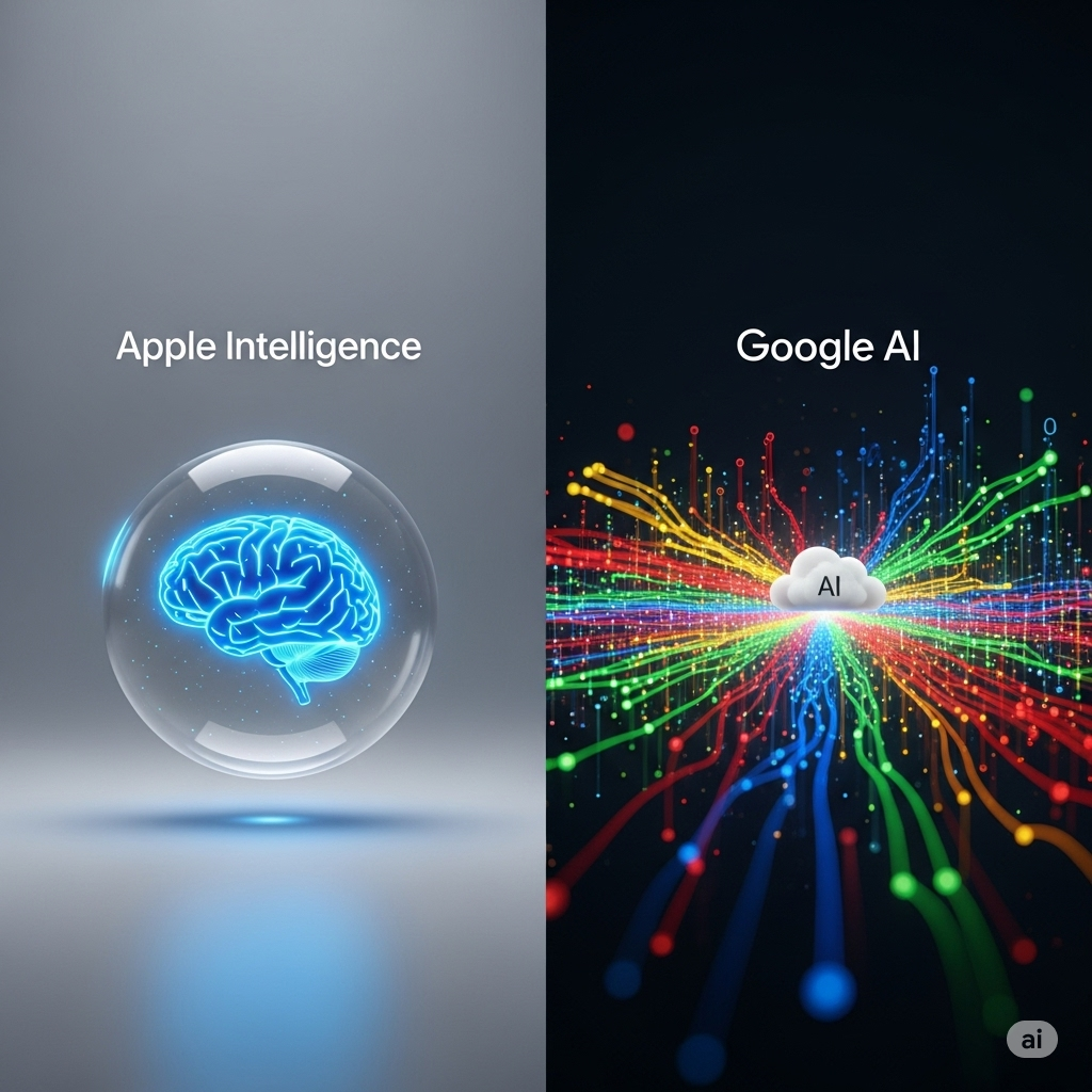AI機能の比較：Apple Intelligence vs Google AI