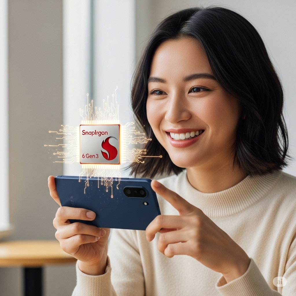 SoCは Snapdragon 6 Gen 3