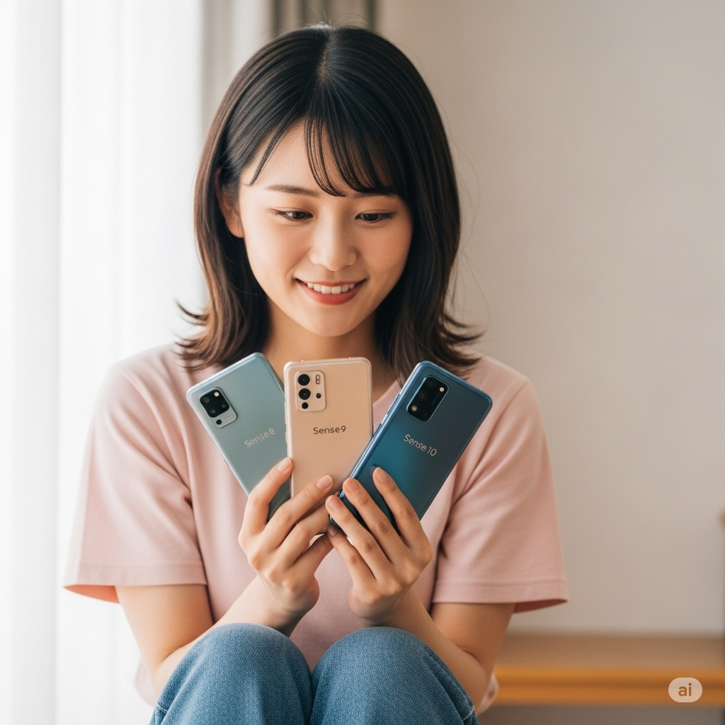 AQUOS sense10と前モデル(sense9, sense8)のスペックを比較！