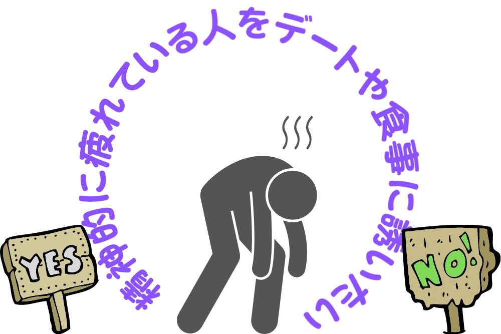 精神的に疲れている人を食事やデートに誘うのは迷惑なのか ブドウ糖の浪費