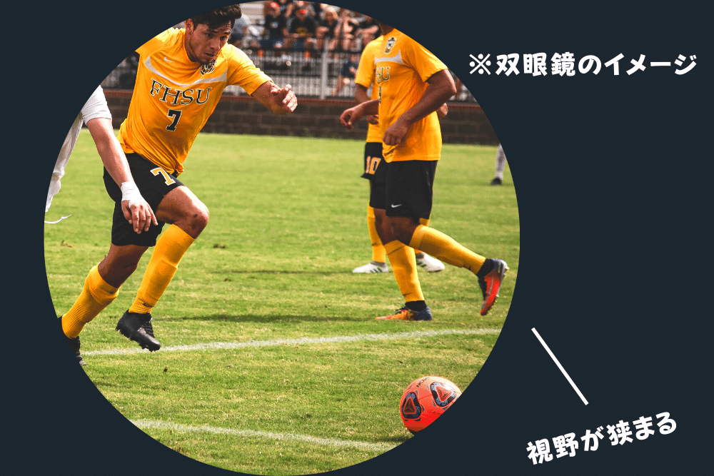 スタジアムでのサッカー観戦に 双眼鏡 は必要か ブドウ糖の浪費