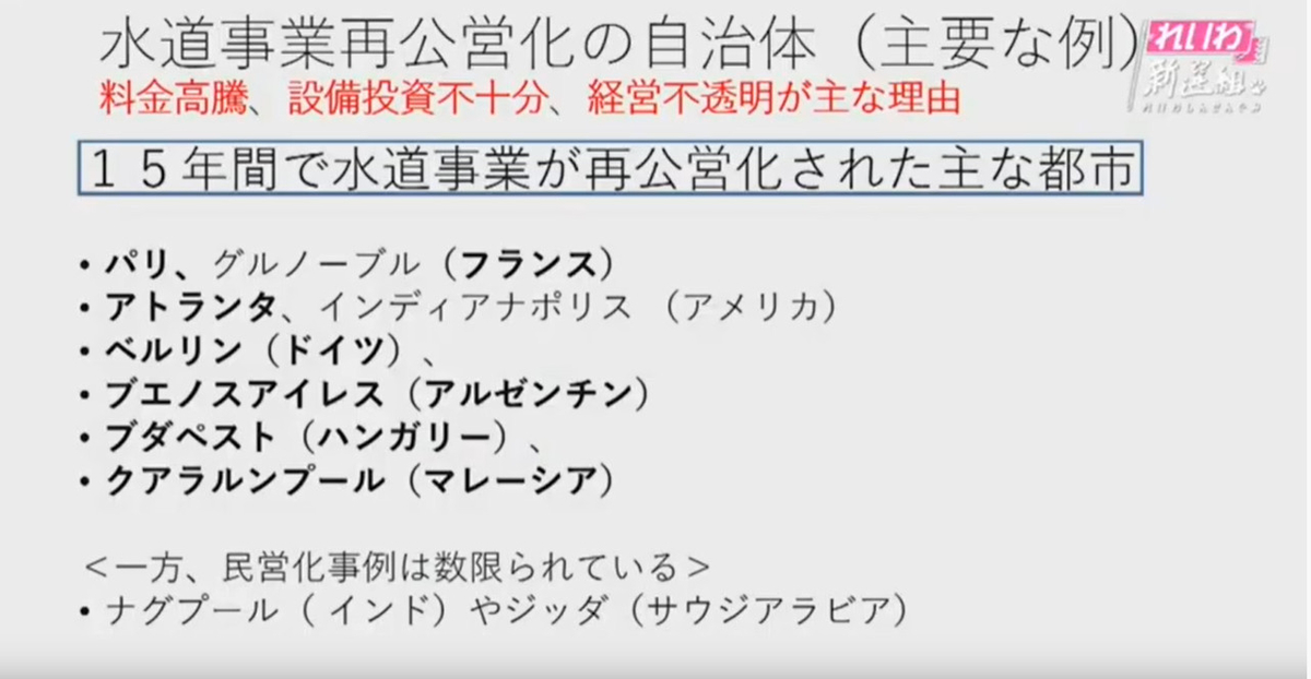 水道再公営化自治体