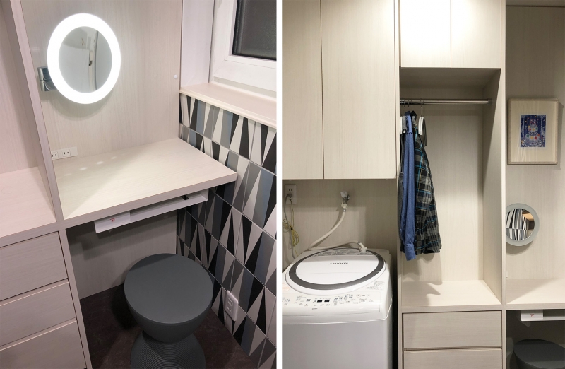 収納力のある洗面室