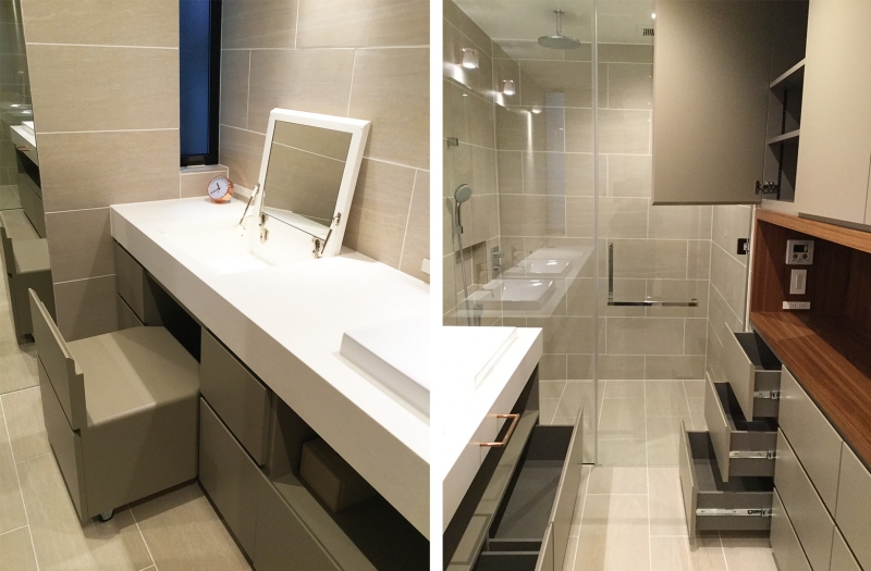 収納力のある洗面室